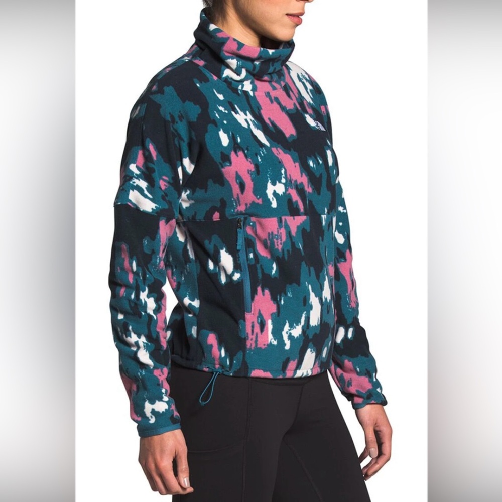 North Face Glacier Funnel Neck Fleece Front Kangaroo Pockets